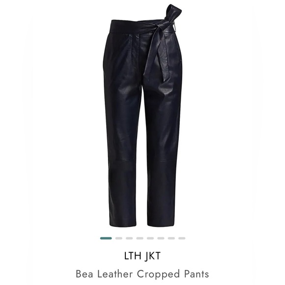 LTH JKT Bea Knot Soft Genuine Leather Pants NWT - Picture 2 of 5